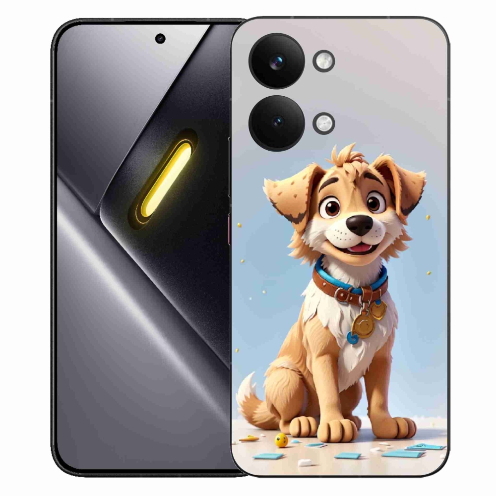 Gelový kryt mmCase na Xiaomi Poco X8 Pro Max - kreslené štěně