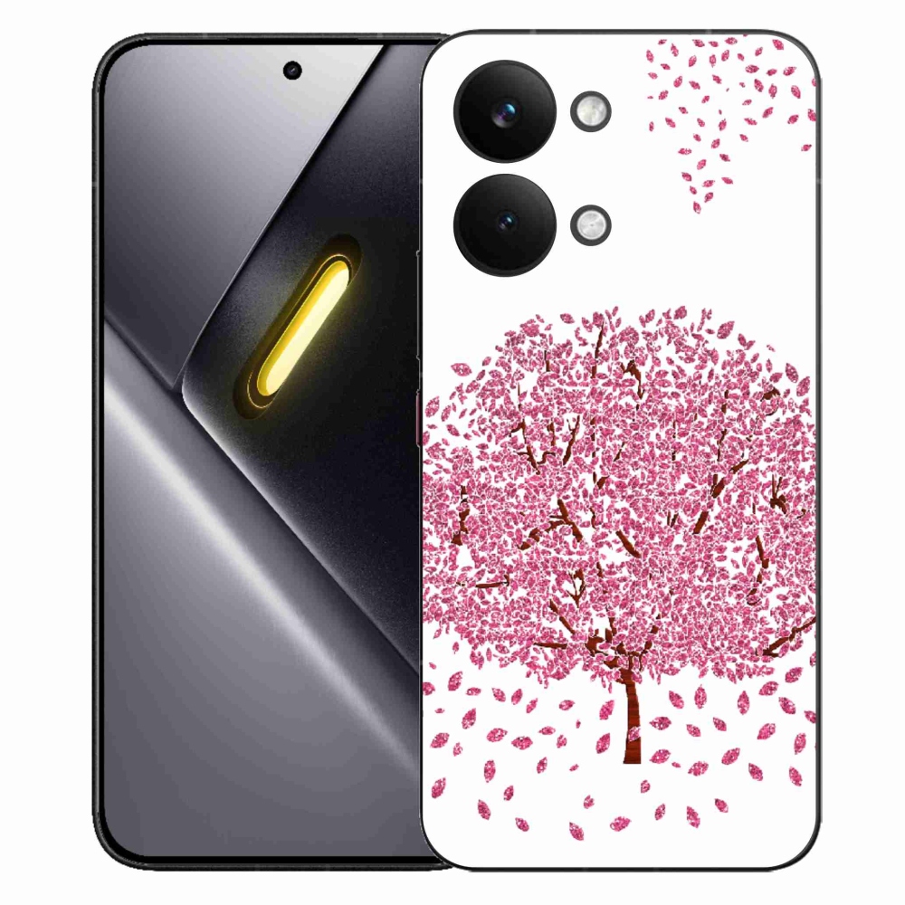 Gelový kryt mmCase na Xiaomi Poco X8 Pro Max - kreslený strom s listy