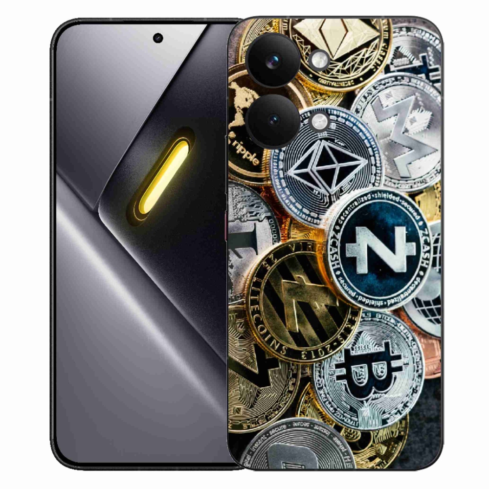 Gelový kryt mmCase na Xiaomi Poco X8 Pro Max - kryptoměny