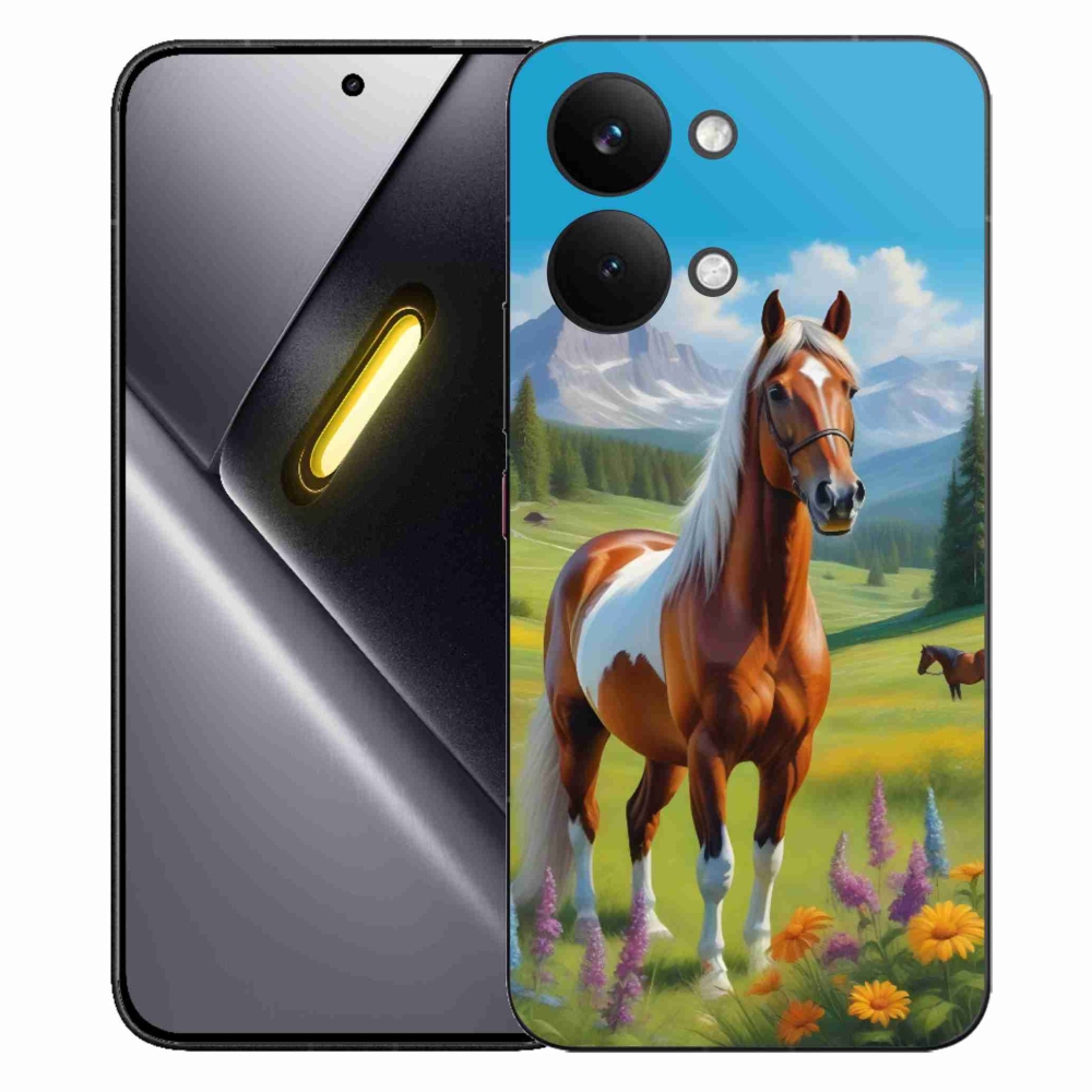 Gelový kryt mmCase na Xiaomi Poco X8 Pro Max - kůň na louce