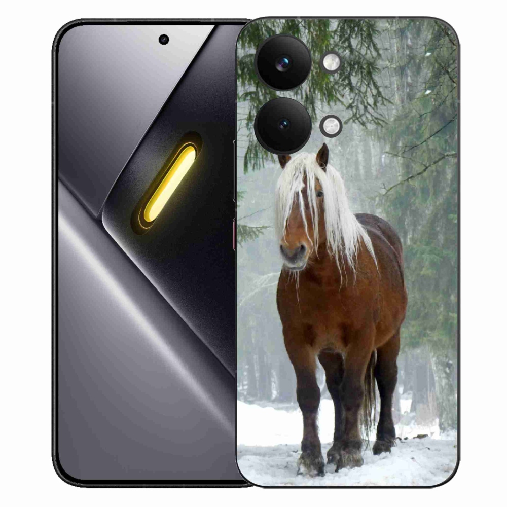 Gelový kryt mmCase na Xiaomi Poco X8 Pro Max - kůň v lese