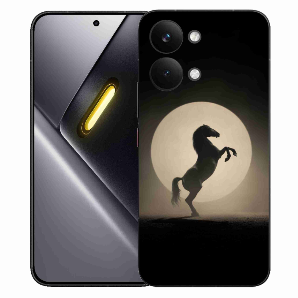 Gelový kryt mmCase na Xiaomi Poco X8 Pro Max - kůň v siluetě