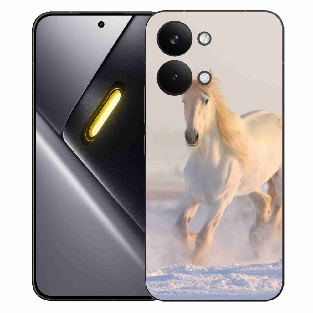 Gelový kryt mmCase na Xiaomi Poco X8 Pro Max - kůň ve sněhu
