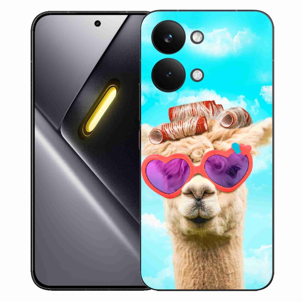 Gelový kryt mmCase na Xiaomi Poco X8 Pro Max - lama s brýlemi