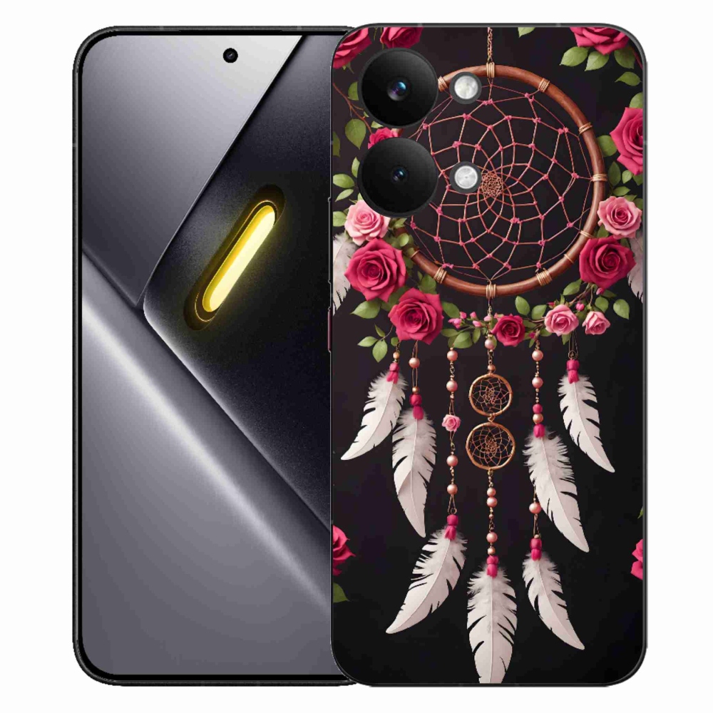 Gelový kryt mmCase na Xiaomi Poco X8 Pro Max - lapač snů s růžemi