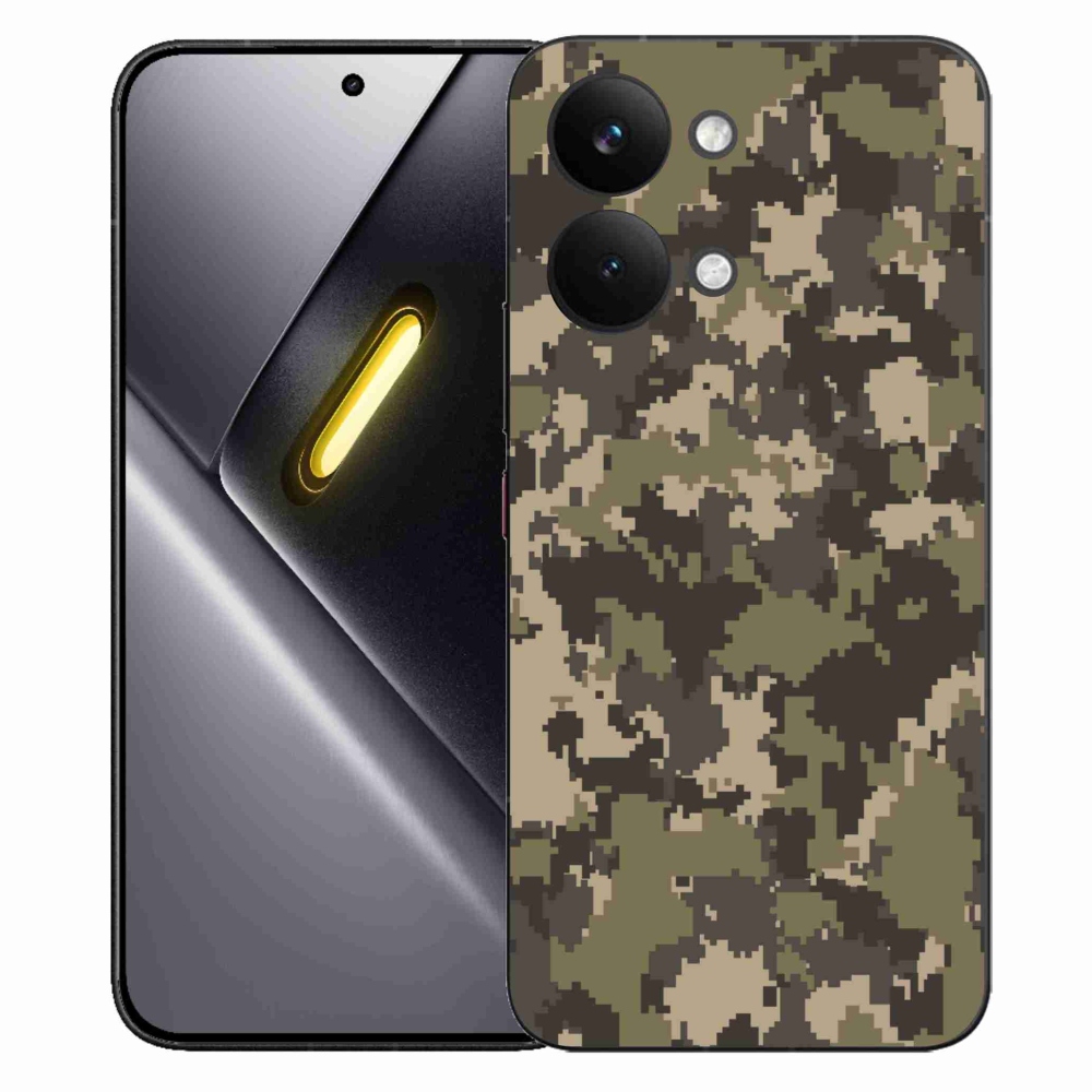 Gelový kryt mmCase na Xiaomi Poco X8 Pro Max - maskáčový vzor 12