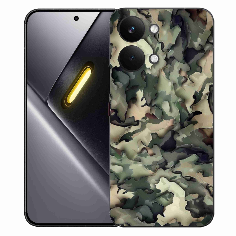 Gelový kryt mmCase na Xiaomi Poco X8 Pro Max - maskáčový vzor 9