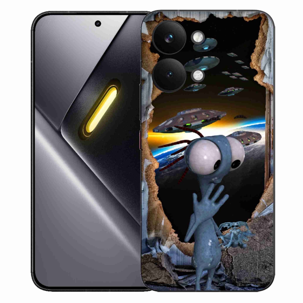 Gelový kryt mmCase na Xiaomi Poco X8 Pro Max - mimozemšťan