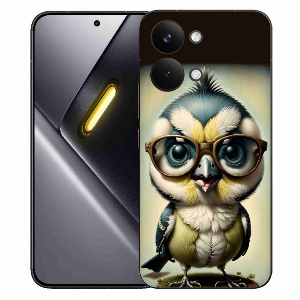 Gelový kryt mmCase na Xiaomi Poco X8 Pro Max - mládě s brýlemi