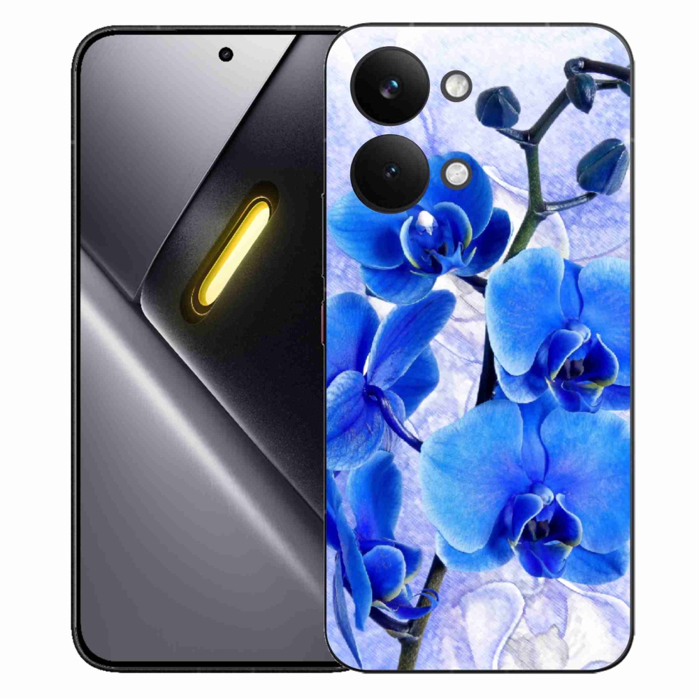 Gelový kryt mmCase na Xiaomi Poco X8 Pro Max - modré květy