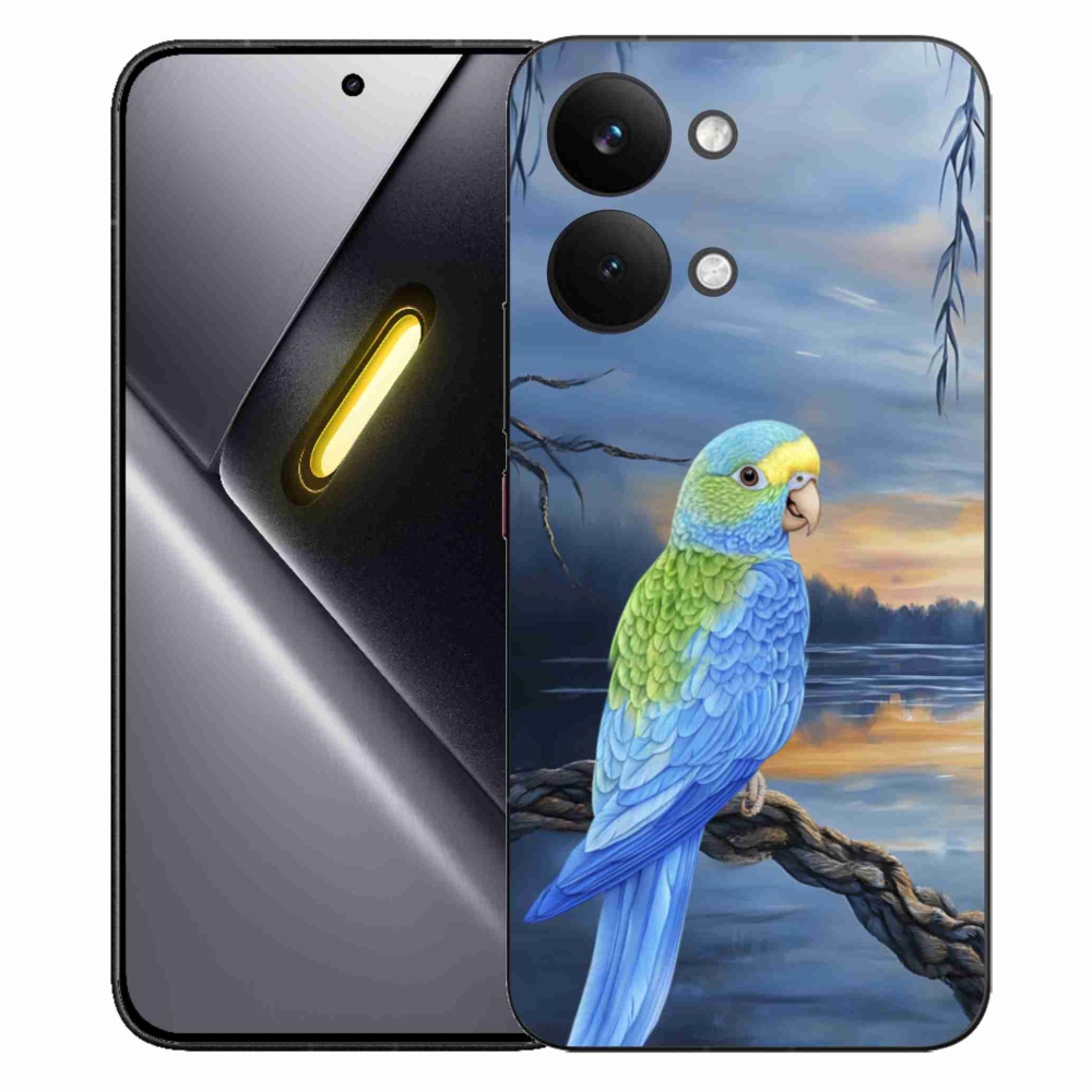 Gelový kryt mmCase na Xiaomi Poco X8 Pro Max - modrý papoušek