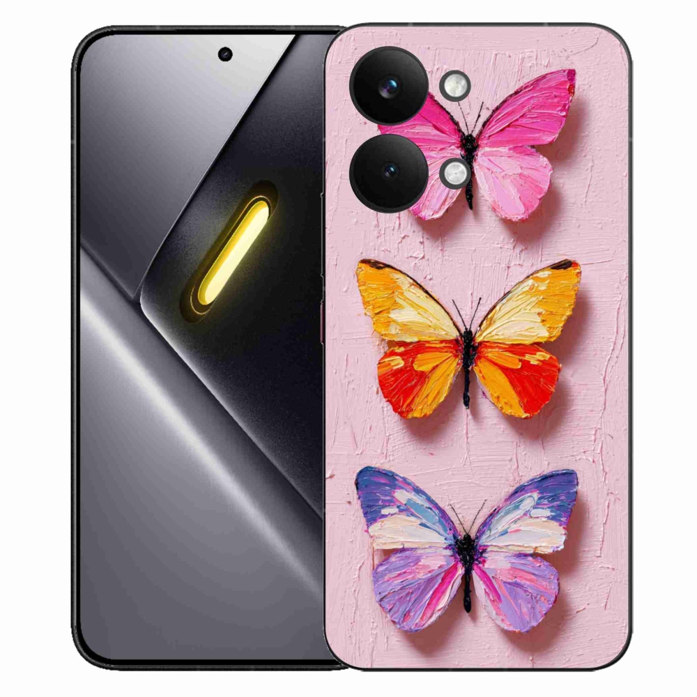 Gelový kryt mmCase na Xiaomi Poco X8 Pro Max - motýlí trojice