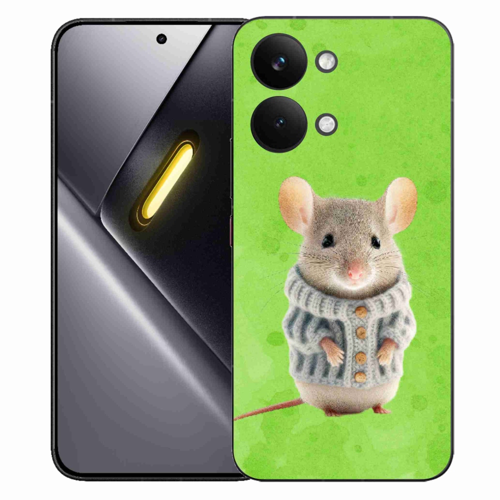 Gelový kryt mmCase na Xiaomi Poco X8 Pro Max - myška ve svetru