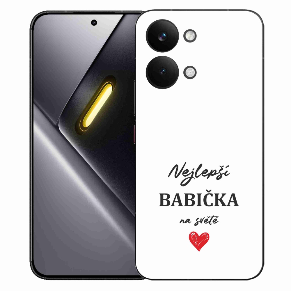 Gelový kryt mmCase na Xiaomi Poco X8 Pro Max - nejlepší babička 1 bílé pozadí