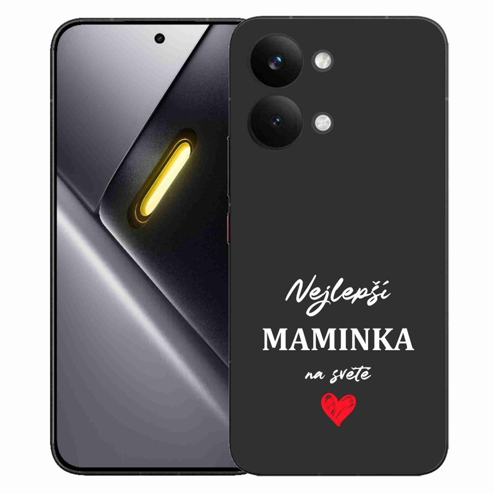Gelový kryt mmCase na Xiaomi Poco X8 Pro Max - nejlepší maminka 1 černé pozadí