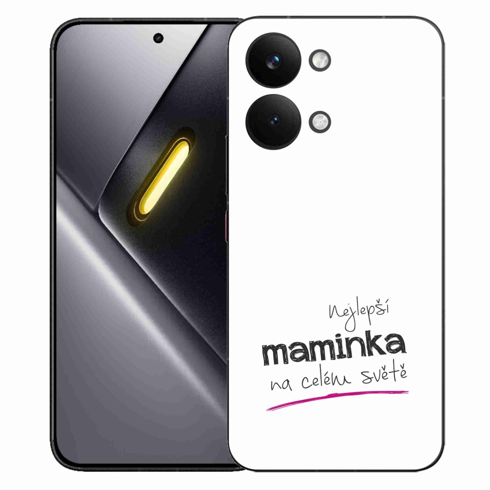 Gelový kryt mmCase na Xiaomi Poco X8 Pro Max - nejlepší maminka 4 bílé pozadí