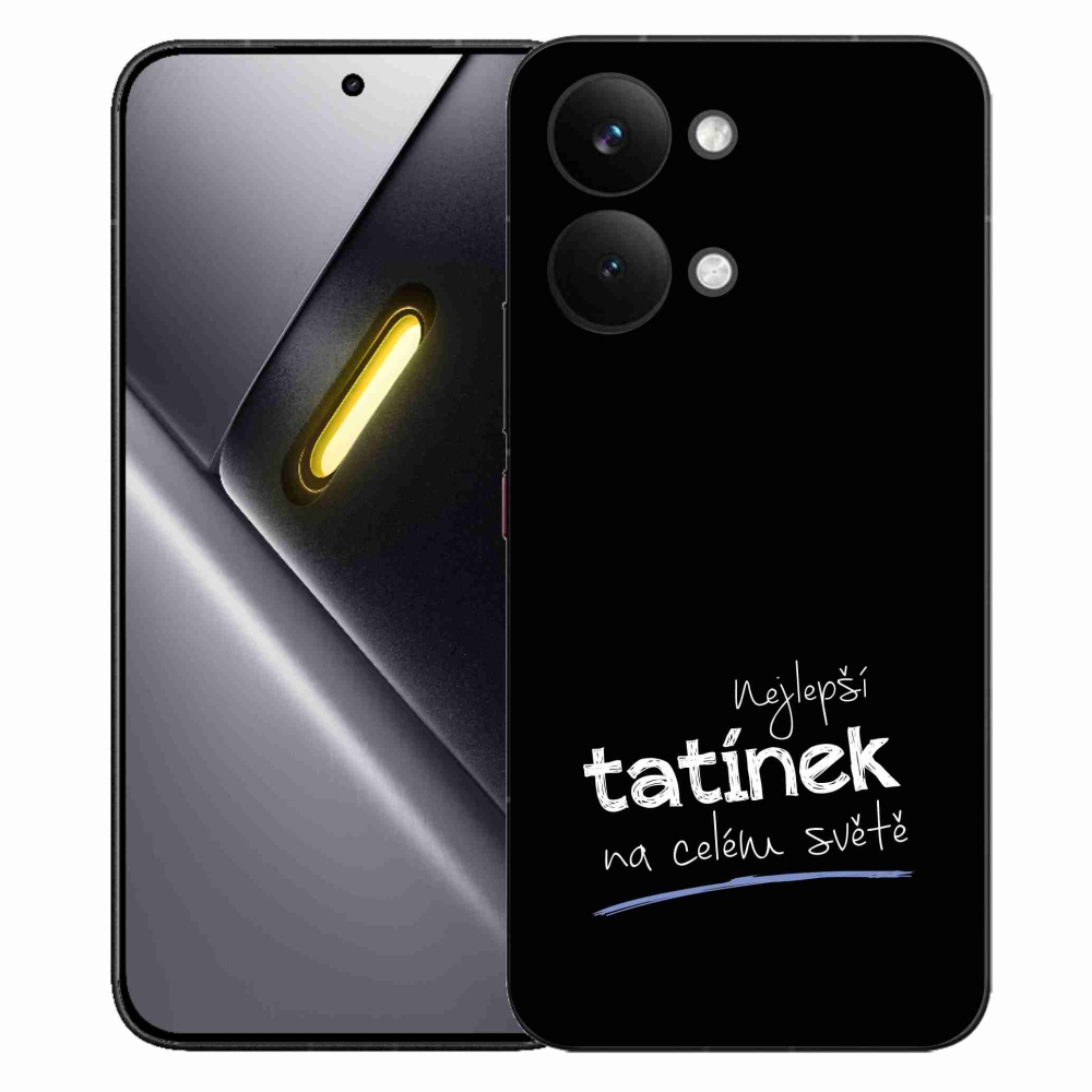 Gelový kryt mmCase na Xiaomi Poco X8 Pro Max - nejlepší tatínek 4 černé pozadí