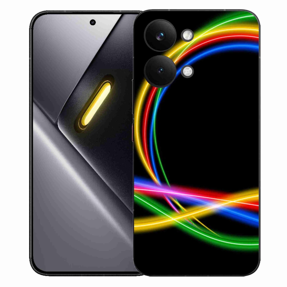 Gelový kryt mmCase na Xiaomi Poco X8 Pro Max - neonové kruhy