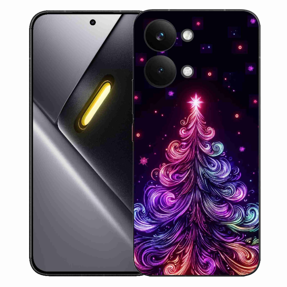 Gelový kryt mmCase na Xiaomi Poco X8 Pro Max - neonový vánoční stromek 1