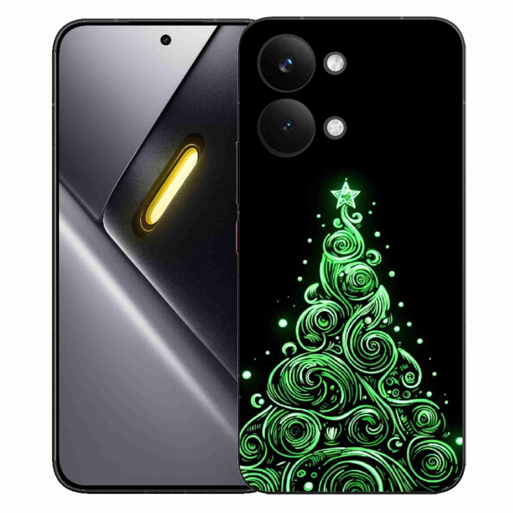 Gelový kryt mmCase na Xiaomi Poco X8 Pro Max - neonový vánoční stromek 3