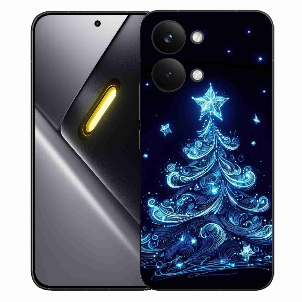 Gelový kryt mmCase na Xiaomi Poco X8 Pro Max - neonový vánoční stromek 4