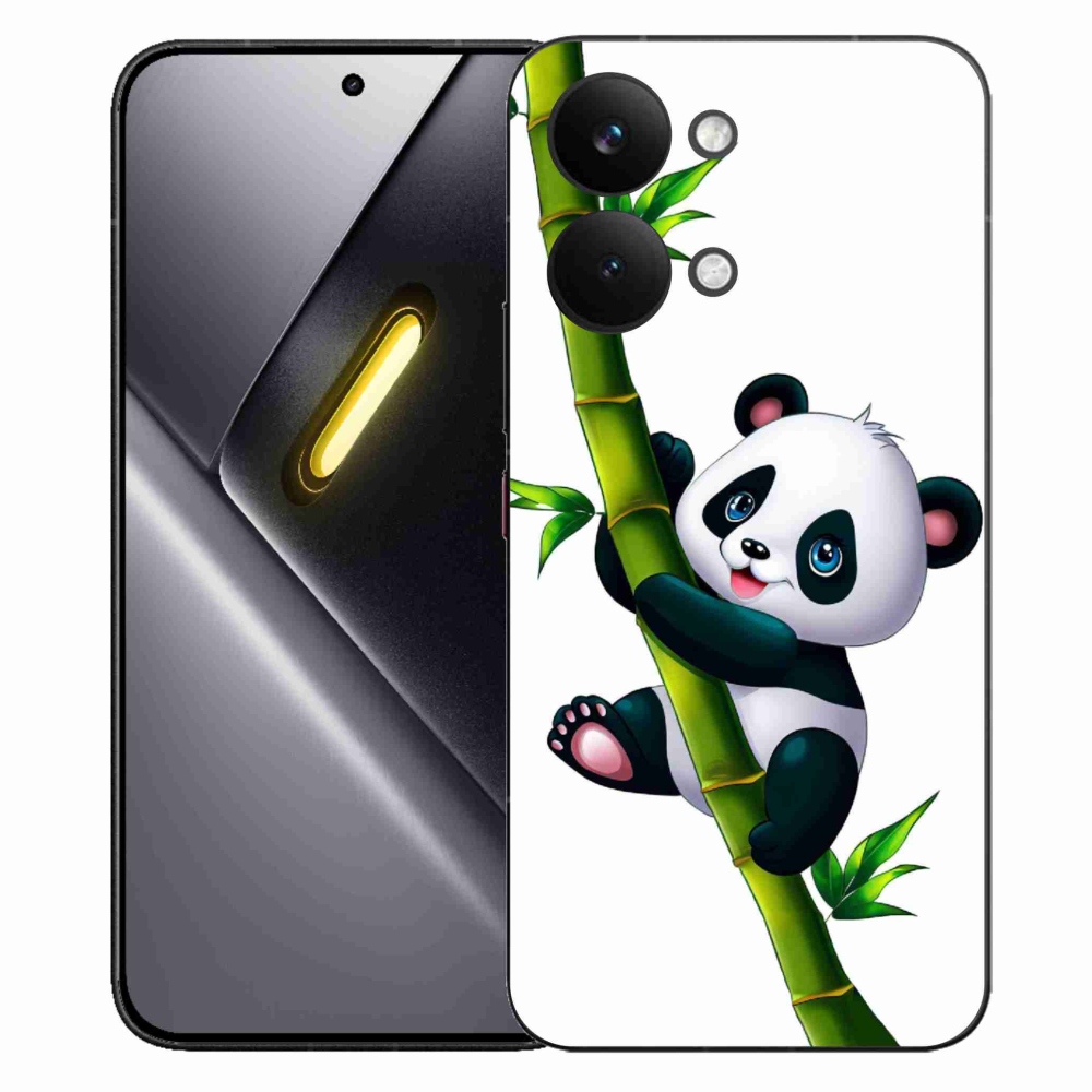 Gelový kryt mmCase na Xiaomi Poco X8 Pro Max - panda na bambusu