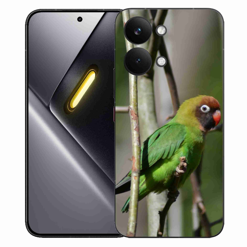 Gelový kryt mmCase na Xiaomi Poco X8 Pro Max - papoušek agapornis