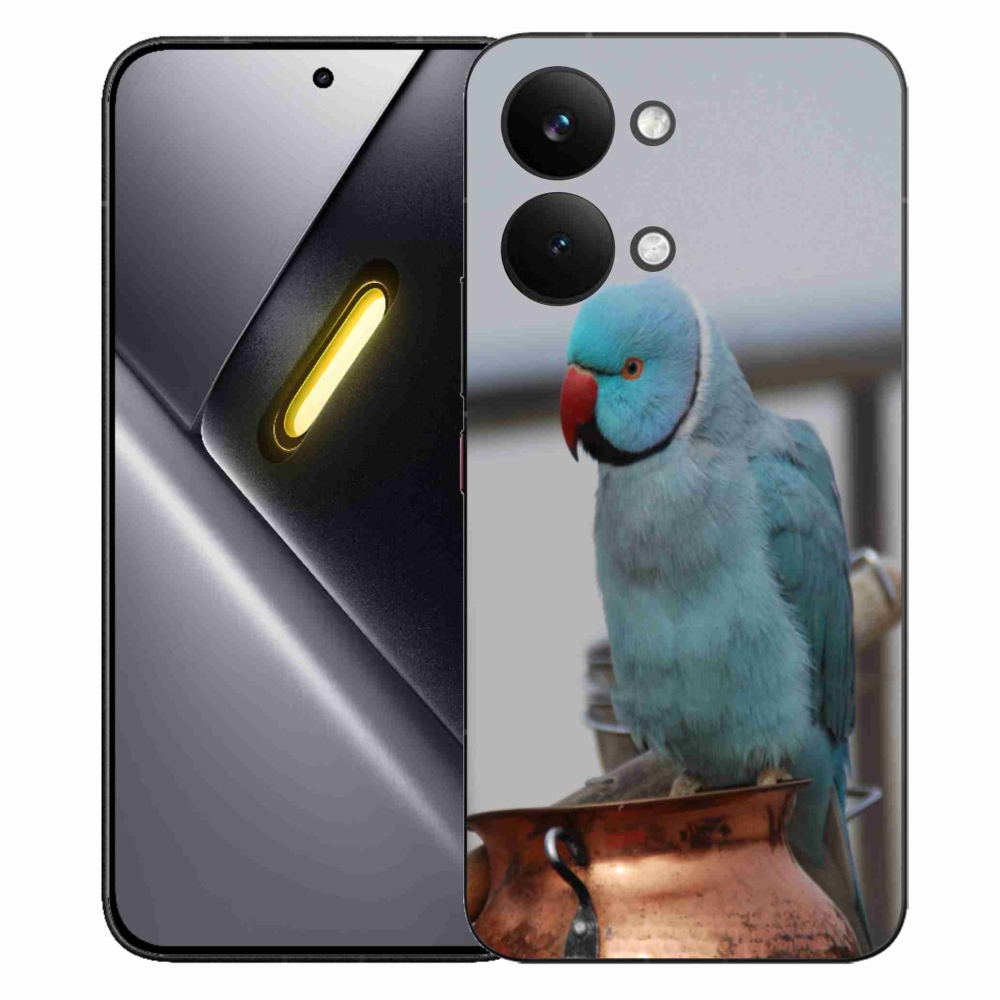 Gelový kryt mmCase na Xiaomi Poco X8 Pro Max - papoušek alexandr modrý