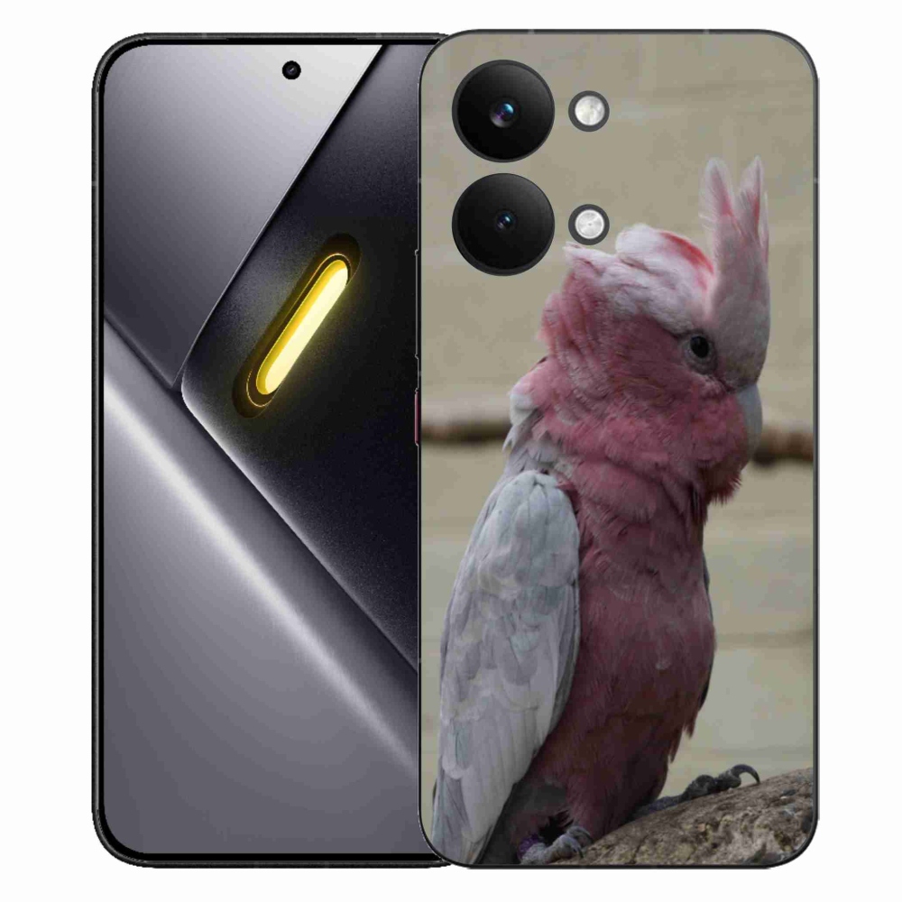 Gelový kryt mmCase na Xiaomi Poco X8 Pro Max - papoušek kakadu růžový