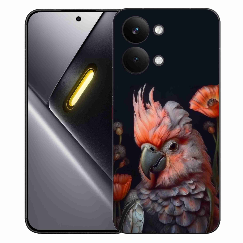 Gelový kryt mmCase na Xiaomi Poco X8 Pro Max - papoušek kakadu v barvách