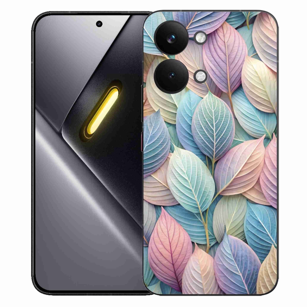 Gelový kryt mmCase na Xiaomi Poco X8 Pro Max - pastelové listy