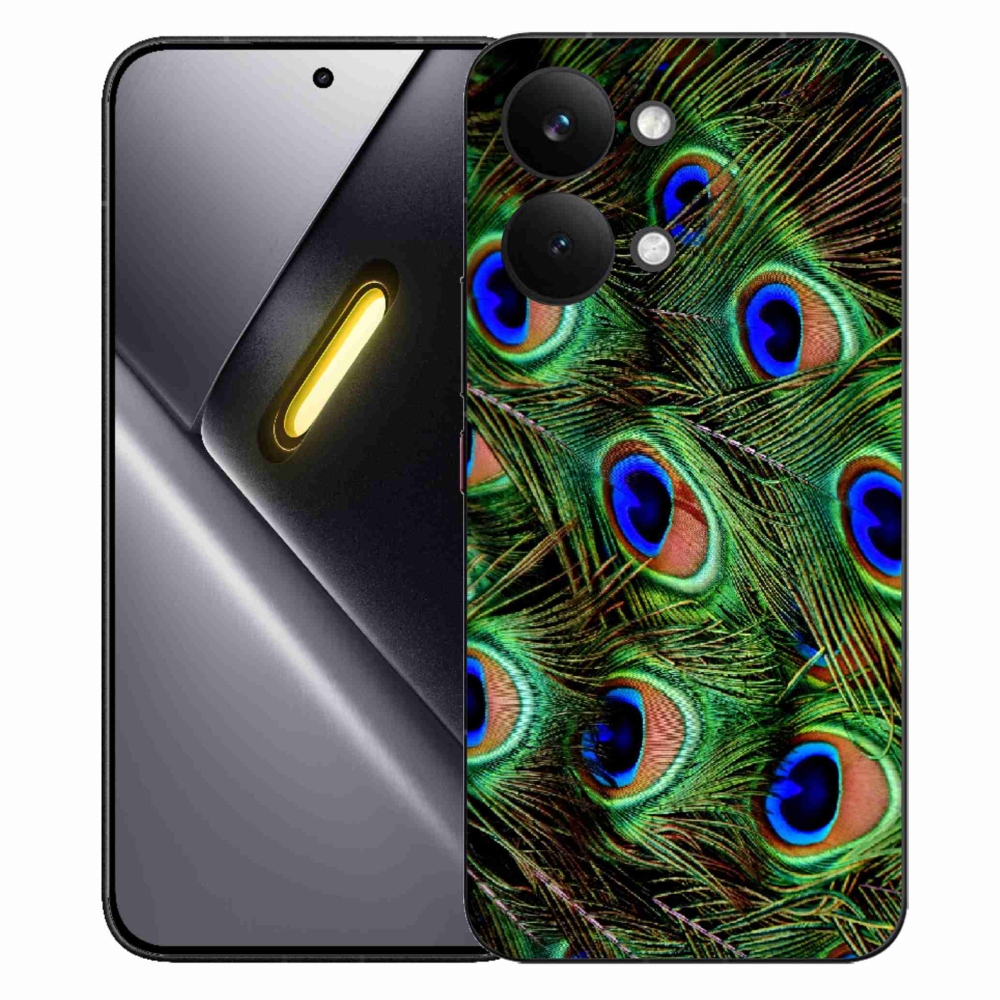 Gelový kryt mmCase na Xiaomi Poco X8 Pro Max - paví peří