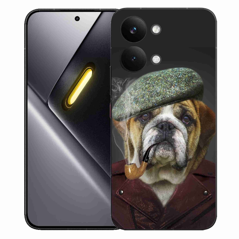 Gelový kryt mmCase na Xiaomi Poco X8 Pro Max - pes s fajfkou