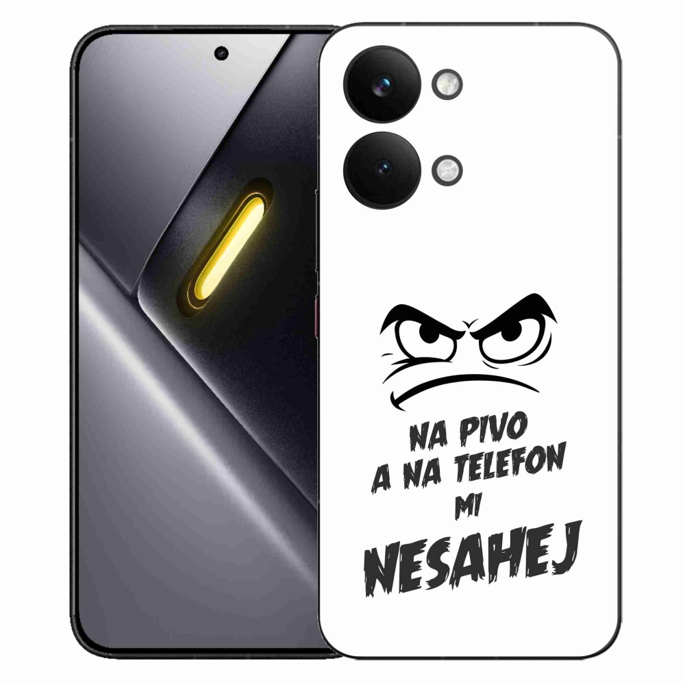 Gelový kryt mmCase na Xiaomi Poco X8 Pro Max - pivní motiv 2 bílé pozadí