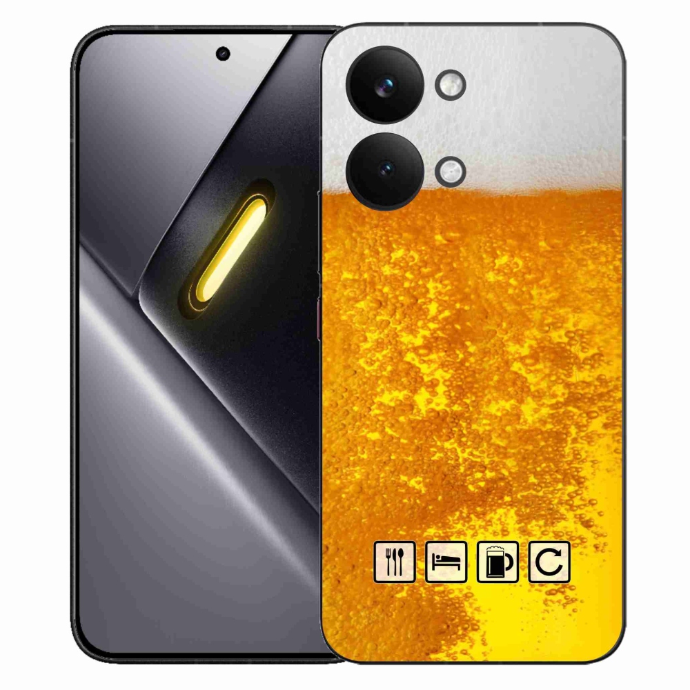 Gelový kryt mmCase na Xiaomi Poco X8 Pro Max - pivní motiv 3