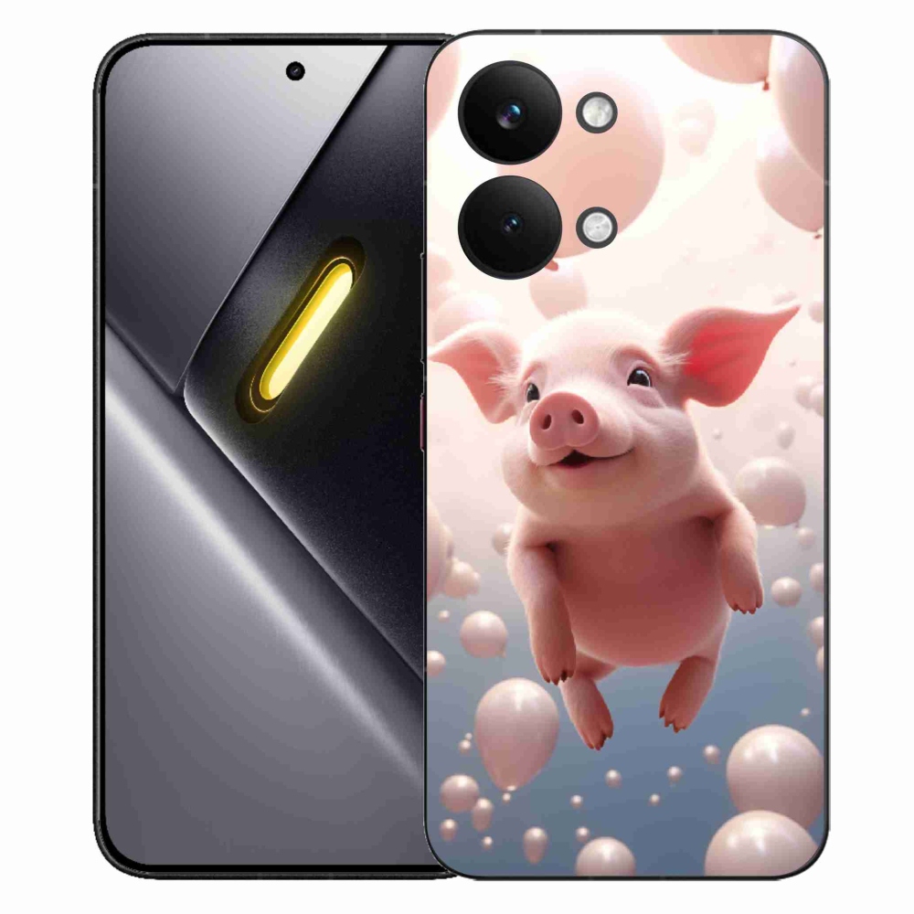 Gelový kryt mmCase na Xiaomi Poco X8 Pro Max - prasátko s balónky