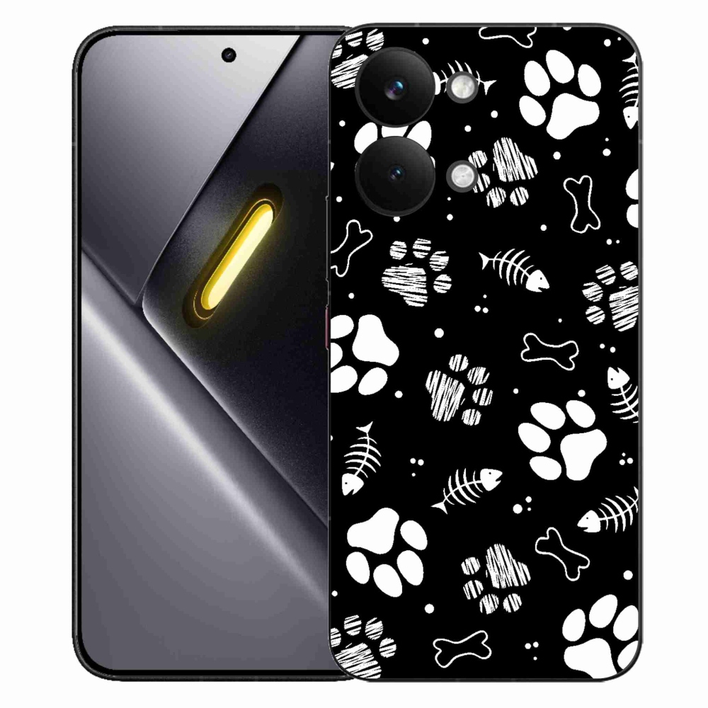 Gelový kryt mmCase na Xiaomi Poco X8 Pro Max - psí tlapky