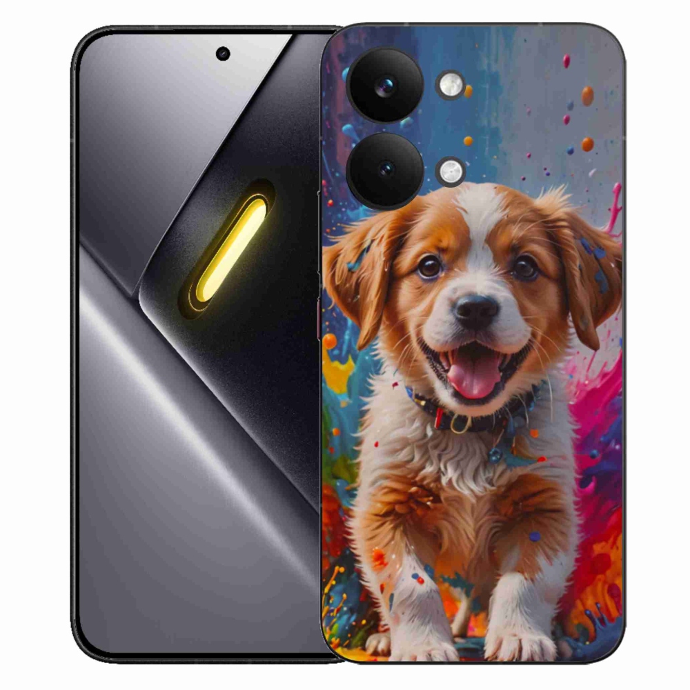 Gelový kryt mmCase na Xiaomi Poco X8 Pro Max - roztomilé štěně 3