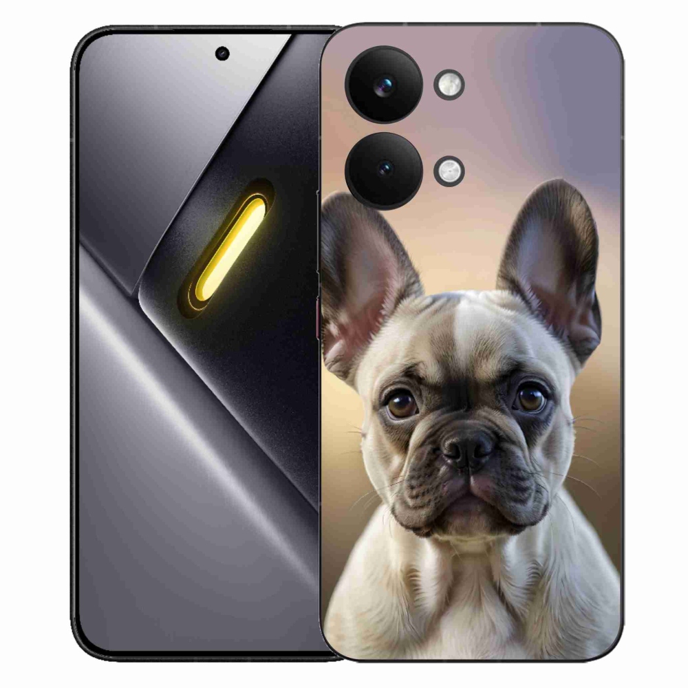 Gelový kryt mmCase na Xiaomi Poco X8 Pro Max - roztomilý francouzský buldoček