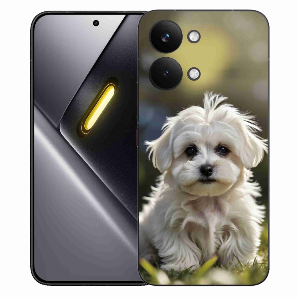 Gelový kryt mmCase na Xiaomi Poco X8 Pro Max - roztomilý maltézský psík