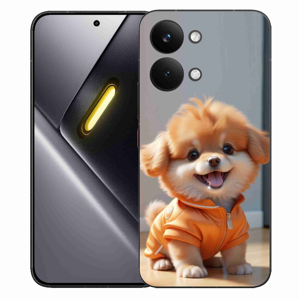 Gelový kryt mmCase na Xiaomi Poco X8 Pro Max - roztomilý pomeranian v mikině