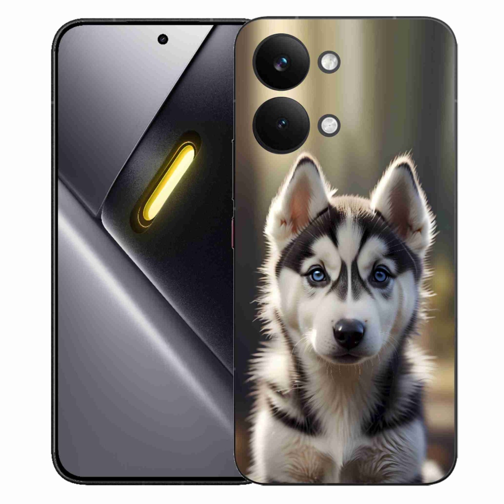 Gelový kryt mmCase na Xiaomi Poco X8 Pro Max - roztomilý sibiřský husky
