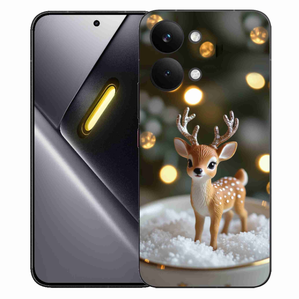 Gelový kryt mmCase na Xiaomi Poco X8 Pro Max - roztomilý vánoční jelen