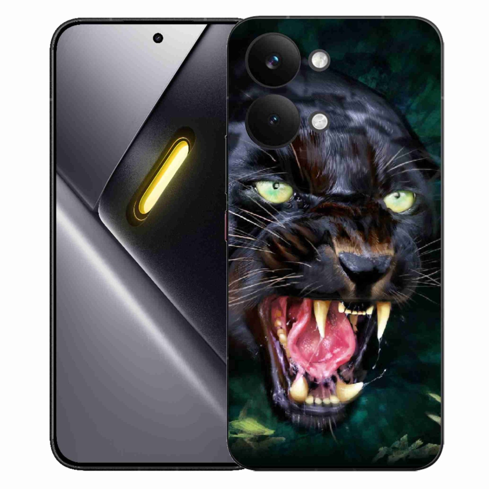 Gelový kryt mmCase na Xiaomi Poco X8 Pro Max - rozzuřený černý panter