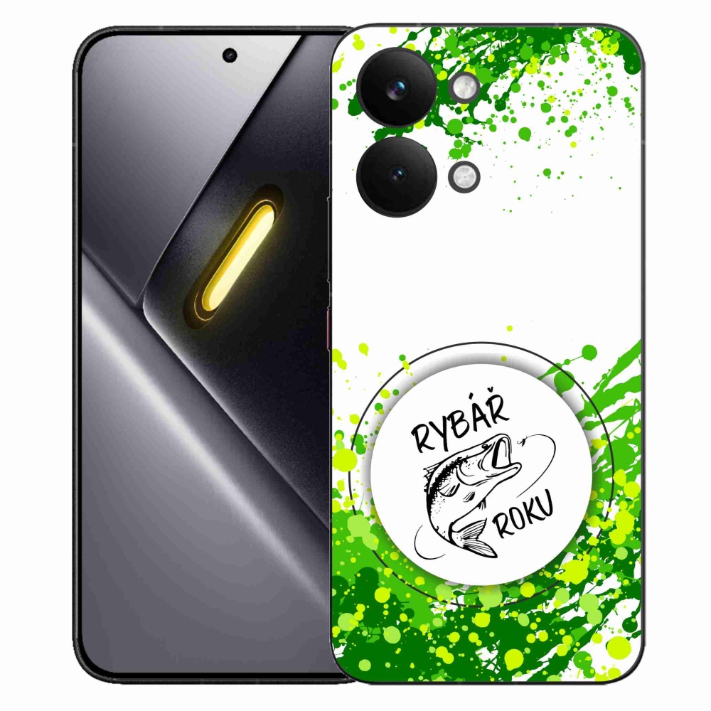 Gelový kryt mmCase na Xiaomi Poco X8 Pro Max - rybář roku bílé pozadí