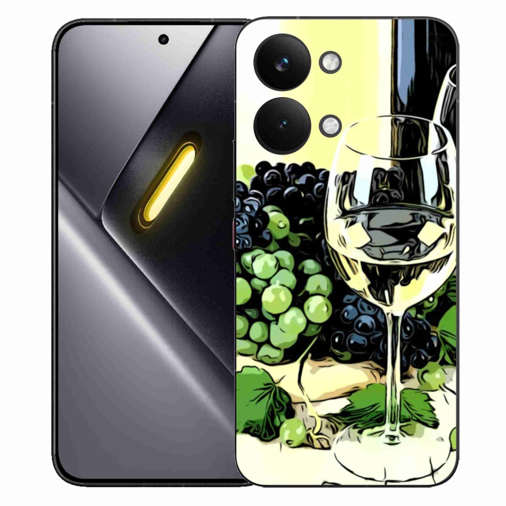 Gelový kryt mmCase na Xiaomi Poco X8 Pro Max - sklenka vína