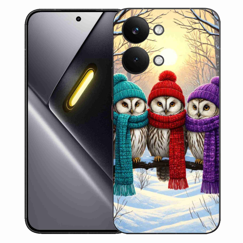 Gelový kryt mmCase na Xiaomi Poco X8 Pro Max - soví přátelé