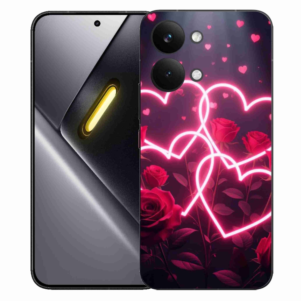 Gelový kryt mmCase na Xiaomi Poco X8 Pro Max - srdce lásky