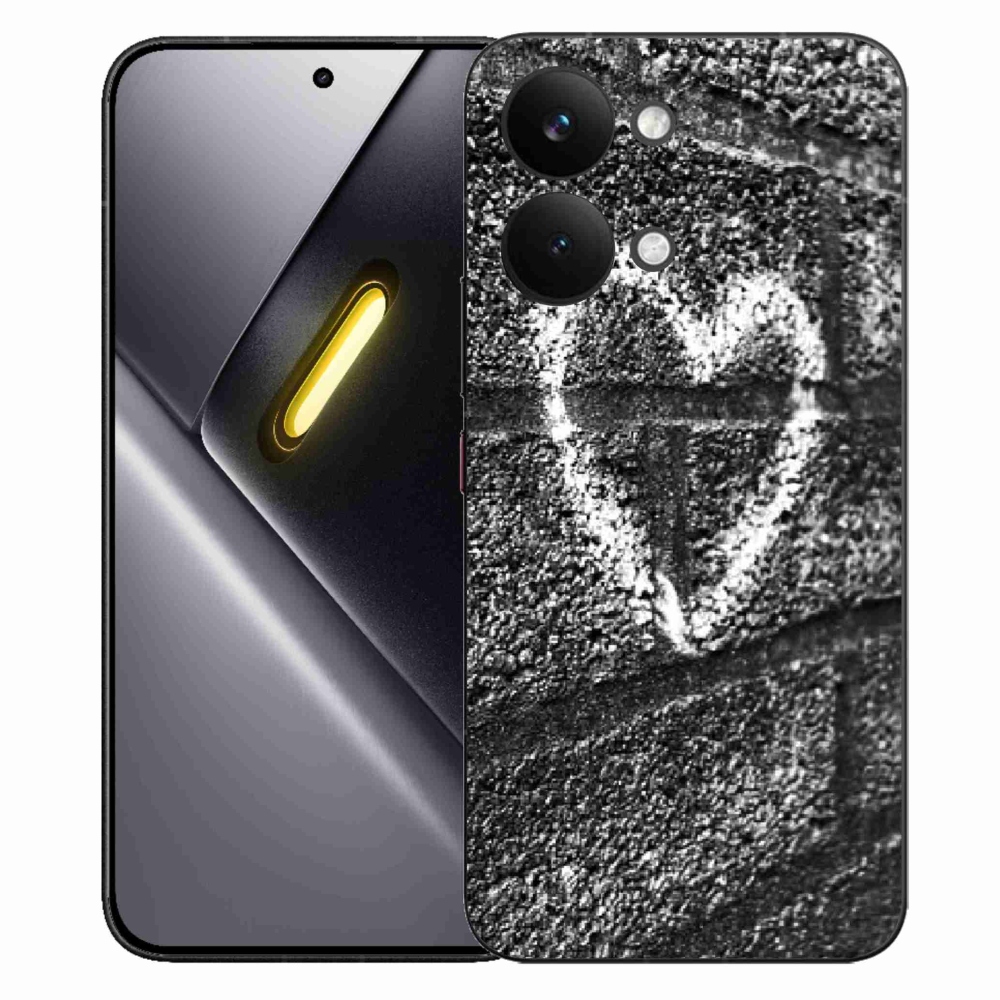 Gelový kryt mmCase na Xiaomi Poco X8 Pro Max - srdce na zdi