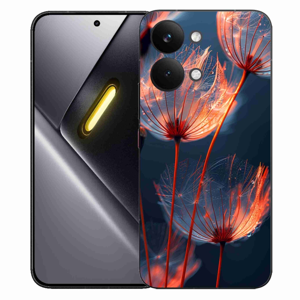 Gelový kryt mmCase na Xiaomi Poco X8 Pro Max - světélkující chmýří